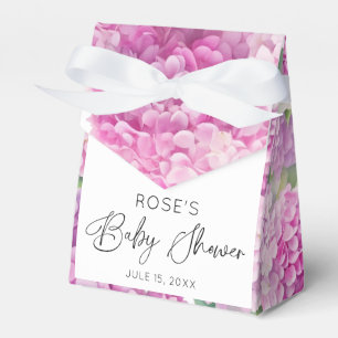 Ballotins Hydrangea rose C'est un Baby shower de fille