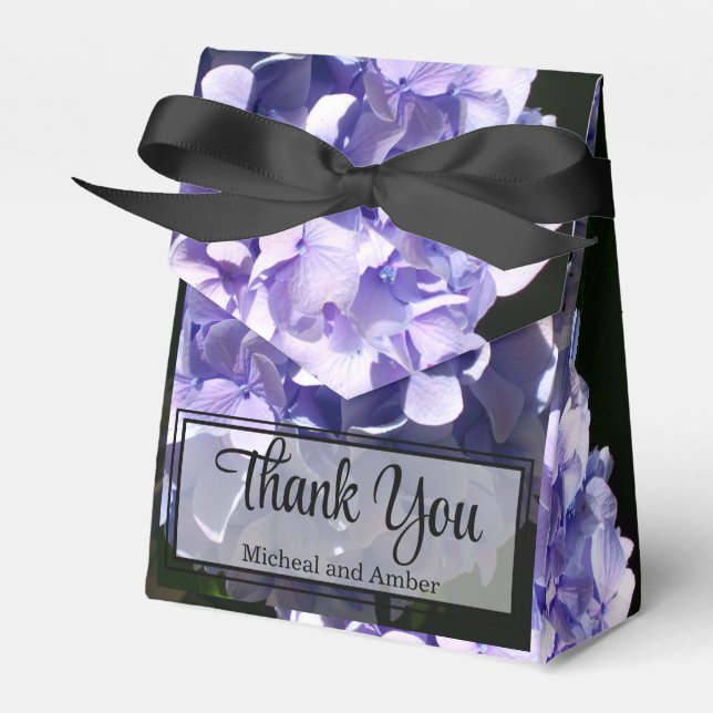 Ballotins Hydrangea violet fleur violette florale violette (Verso)