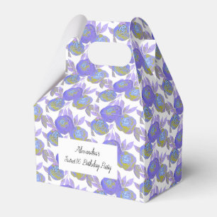 Ballotins illusima Aquarelle Fleurs Roses Violettes Sweet 16