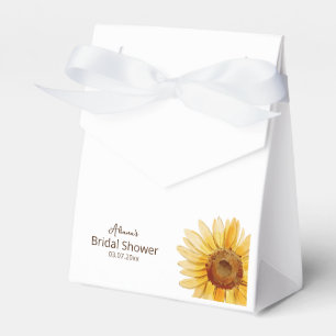 Ballotins Illustration aquarelle tournesol Baby shower 