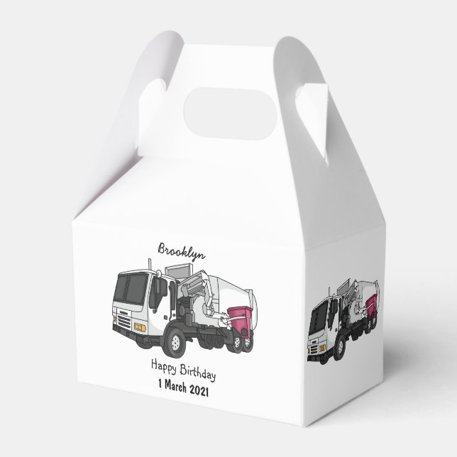 Ballotins Illustration de camion à ordures (Verso)