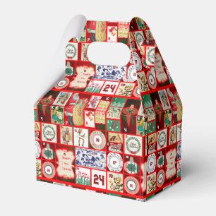 Ballotins Illustration de l'Avent en bloc de Noël Art carré