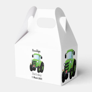 Ballotins Illustration du joli joyeux tracteur agricole vert