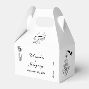 Ballotins Illustrations noires dessinées à la main Doodles M