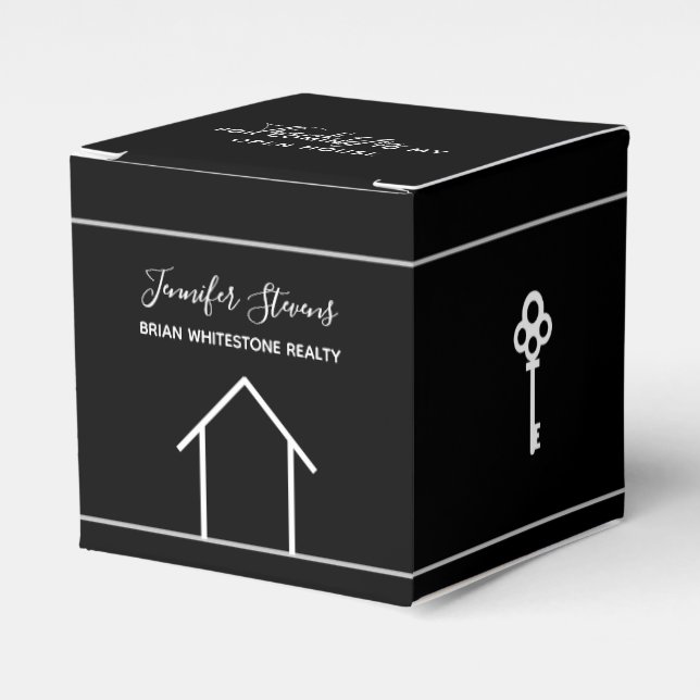 Ballotins Immobilier Open House Black White Marketing (Verso)