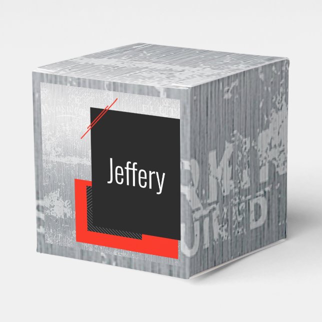 Ballotins Impression à rayures rouge, noir, noir et blanc (Verso)