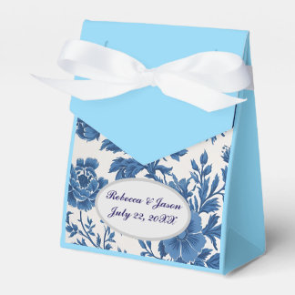 Ballotins Impression florale d'inspiration victorienne bleue