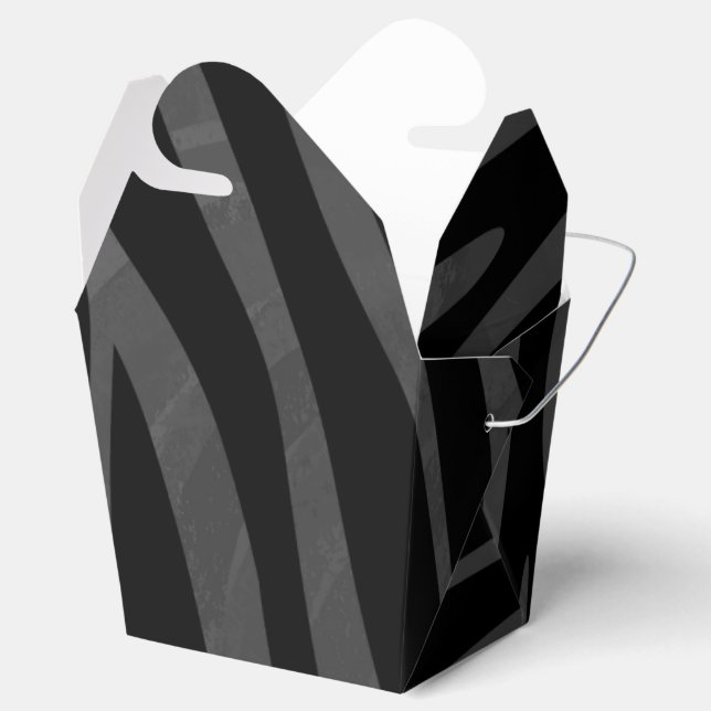 Ballotins Impression noire et grise Zebra (Ouvert)