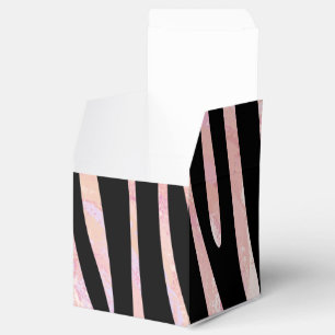 Ballotins Impression noire et rose Zebra
