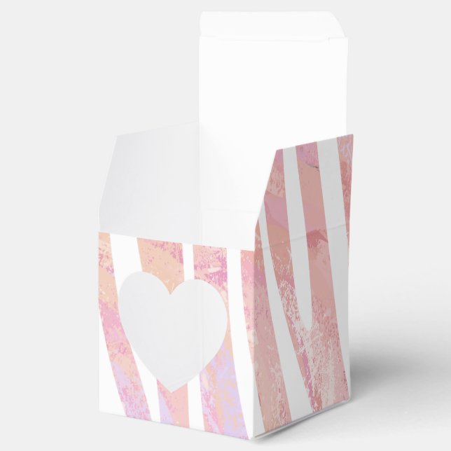 Ballotins Impression rose et blanc Zebra (Ouvert)