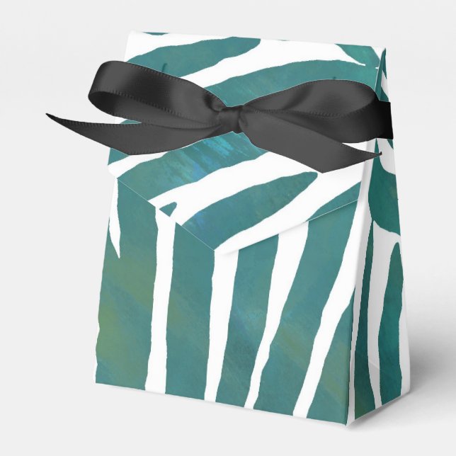 Ballotins Impression Zebra turquoise (Verso)