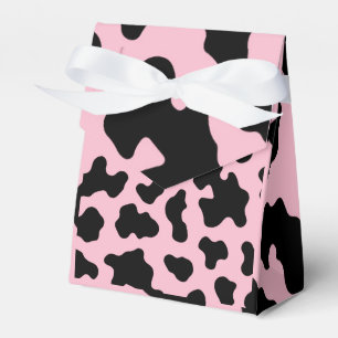 Ballotins Imprimé vache noire et rose Cow Cowhide 