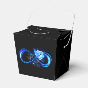 Ballotins Infini lumineux avec rose bleue