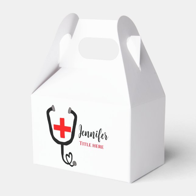 Ballotins Infirmière médecin rouge plus stéthoscope ajouter  (Verso)