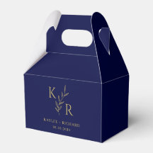 Initiales feuilletées Dîner de répétition Mariage 