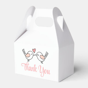 Ballotins Inséparable Merci rose mignon Lovebird