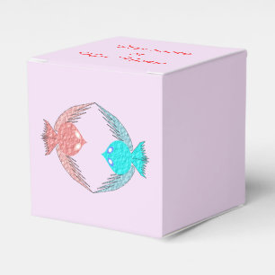 Ballotins Inséparables mignons rose et bleu Personnalisé