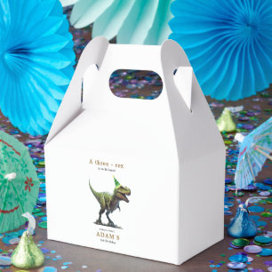 Ballotins Invitation d'anniversaire de Dinosaur, trois rex A