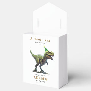 Ballotins Invitation d'anniversaire de Dinosaur, trois rex A