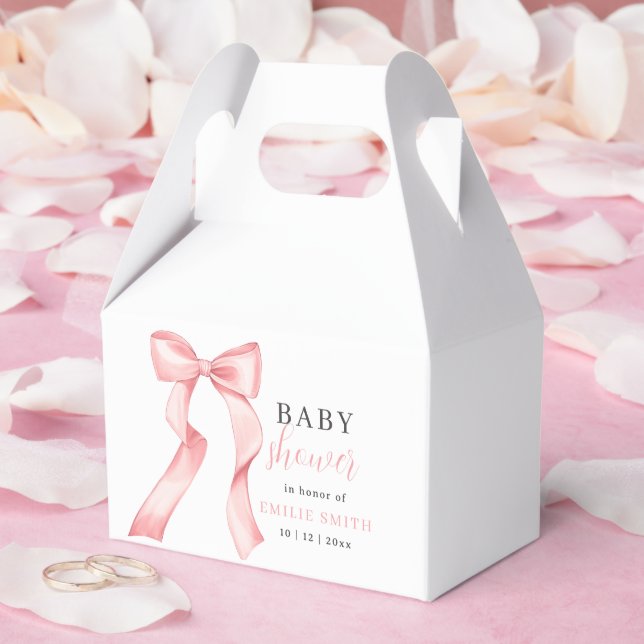 Ballotins Invitation de Baby shower de la croupe rose, Coque (Mariage)