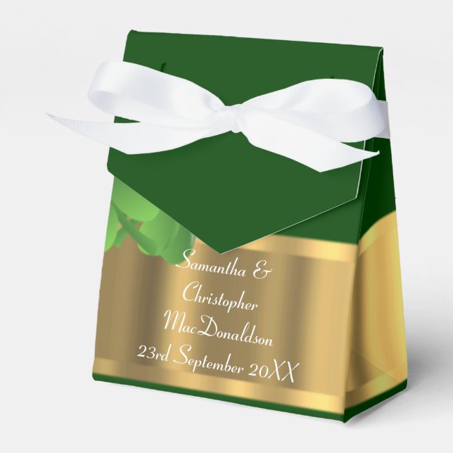 Ballotins Irsh Green et mariage or (Verso)