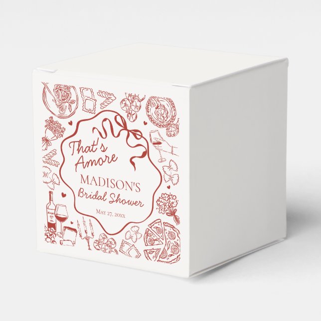 Ballotins Italian Pasta Thats Amore Bridal Shower Gable (Verso)