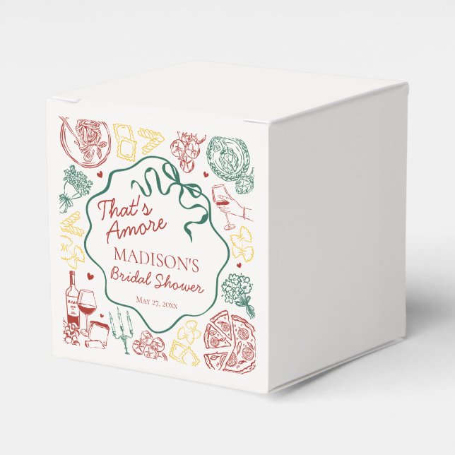 Ballotins Italian Pasta Thats Amore Bridal Shower Gable (Verso)