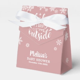 Ballotins It's Cold Outside Pink Girl Winter Baby Shower