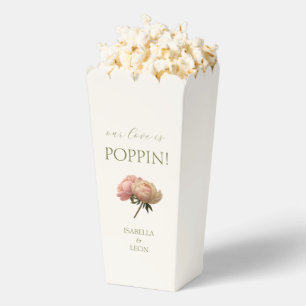 Ballotins Ivory Bouquet de rose chic pour couple en popcor