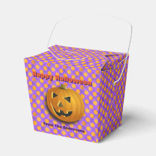 Ballotins Jack-O-Lantern, Pois violets et orange