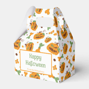 Ballotins Jack-o-lanterne et os Éffrayant Halloween personna