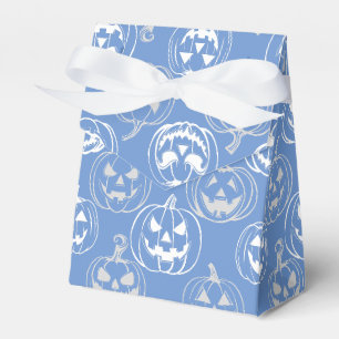 Ballotins Jack-o-lanternes Motif.Blanc L bleu BG
