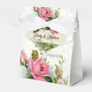 Ballotins Jamais après Vintage Mariage rose Roses