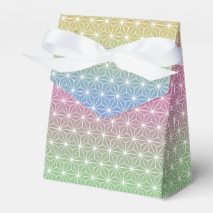 Ballotins Japonais Asanoha traditionnel Print Pastel Arc-en-
