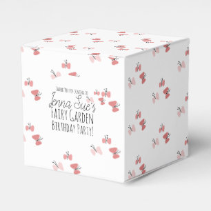 Ballotins Jardin de papillons Anniversaire Rose 