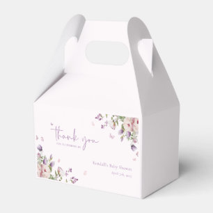 Ballotins Jardin papillon Baby shower Floral Merci