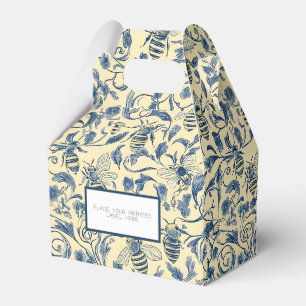 Ballotins Jaune et Bleu Miel Abeilles Toile Party Favoriser 