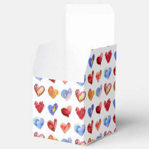 Ballotins Je t'aime Coeurs Boîte de papier blanc