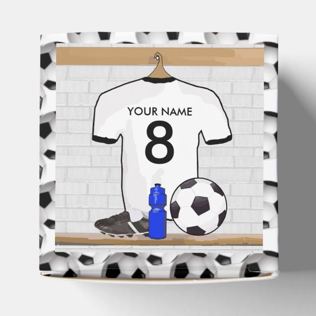 Ballotins Jersey de football noir blanc personnalisé (Haut)