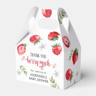 Ballotins Joli Baby shower de fraise Merci