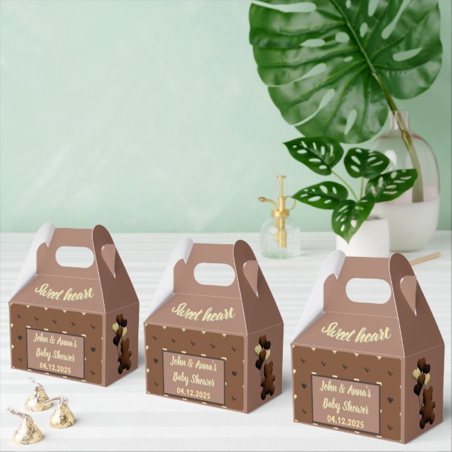 Ballotins Joli Baby shower d'ours au chocolat ballotin (Multiple)