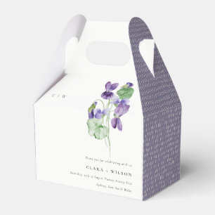 Ballotins Joli Chic Monogram Violet Floral Bunal Mariage