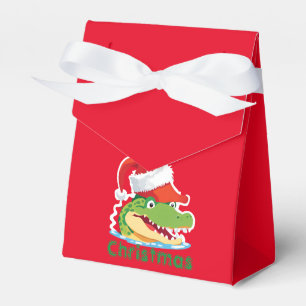 Ballotins Joli crocodile alligator Noël Safari Père Noël