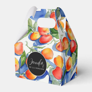 Ballotins Joli motif aquarelle d'abricot pour l'été - Étique