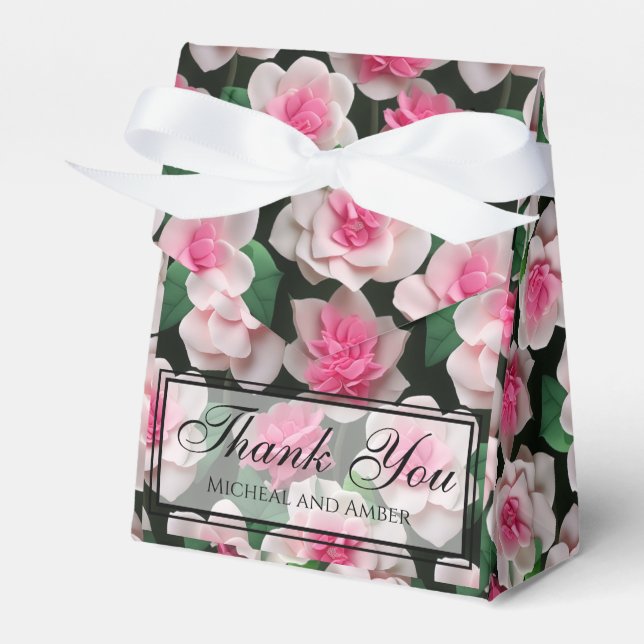 Ballotins Joli motif fleuri rose boho (Verso)