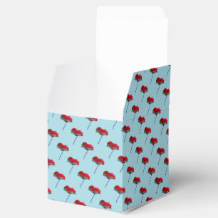 Ballotins Joli pavot floral rouge floral