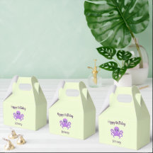 Joli poulpe violet vert