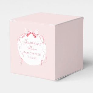Ballotins Joli ruban arc rose preppy boho bébé fille douche