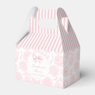 Ballotins Joli ruban rose pastel à l'arc rose bébé douche fi