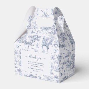 Ballotins Joli Safari Toile de Jouy   Cadeau de Baby Shower 